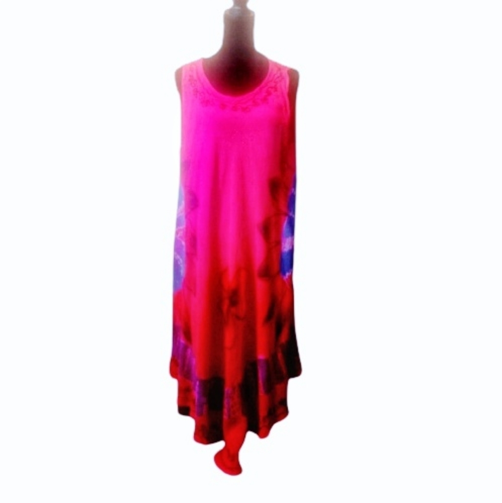 Colorful beach dress, mumu, etc